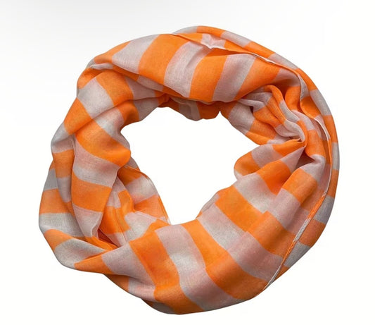 ORANGE INFINITY SCARF
