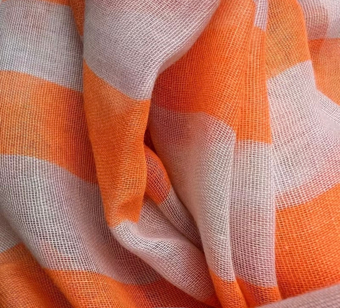 ORANGE INFINITY SCARF
