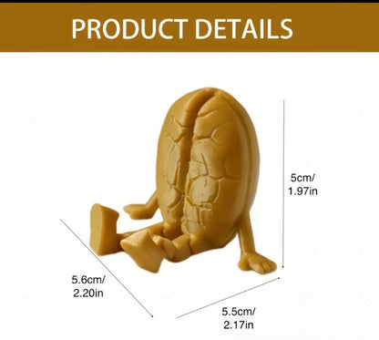BLACK COFFEE BEAN FIGURINE