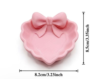 WHITE HEART JEWELRY HOLDER