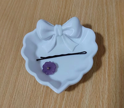 WHITE HEART JEWELRY HOLDER