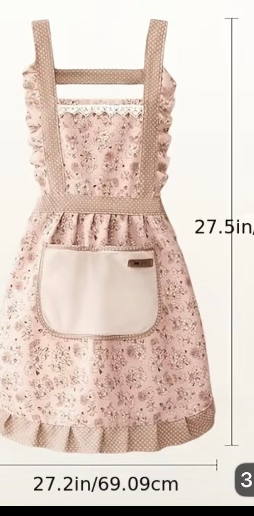 BLUE FLORAL APRON