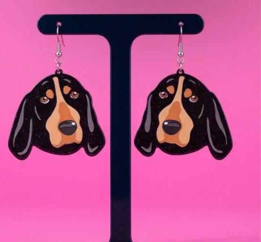 SMOKEY THE UT MASCOT DANGLE EARRINGS