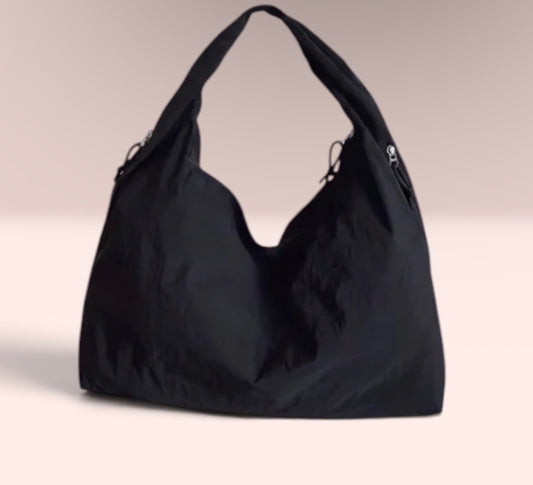 BLACK BOHO SHOULDER BAG