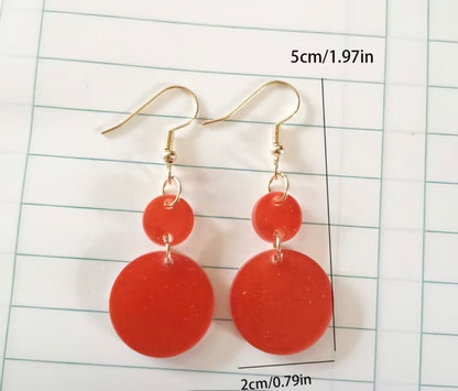 BOHO ORANGE EARRINGS