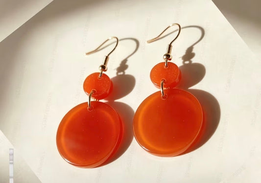 BOHO ORANGE EARRINGS