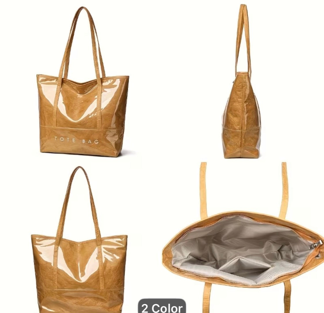 TAN TOTE BAG