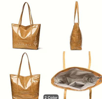 TAN TOTE BAG