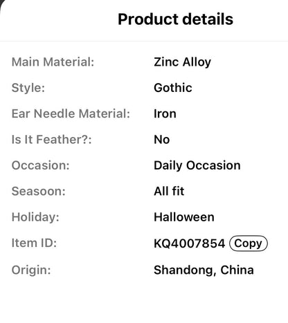 SKELTON EARRINGS