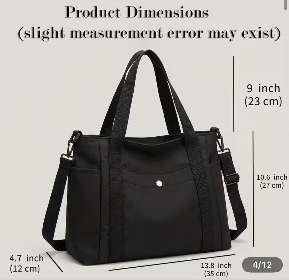 TAN CANVAS TOTE BAG