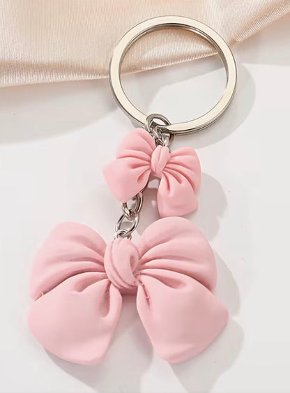 PINK BOW KEY CHAIN