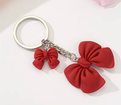 CUTE RED BOW KEYCHAIN