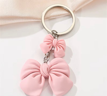 PINK BOW KEY CHAIN
