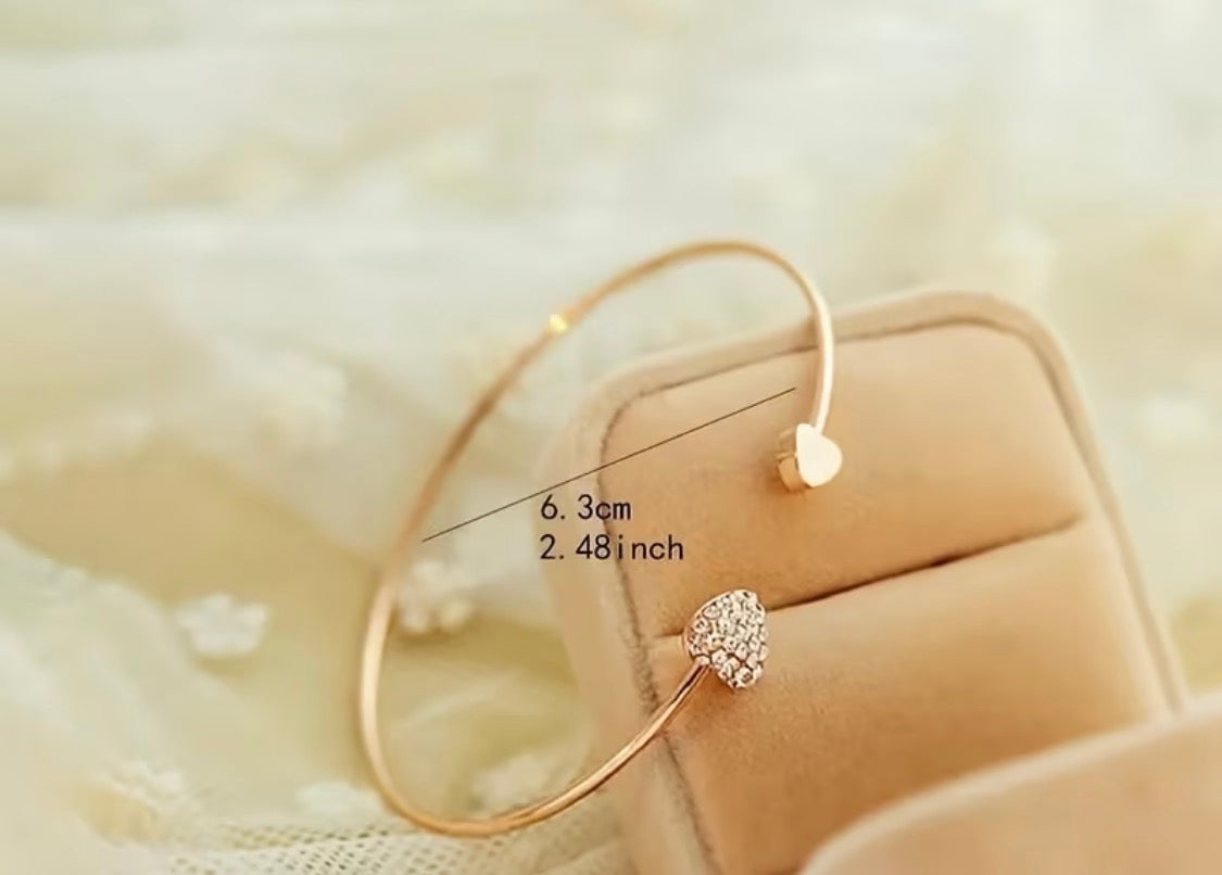 ROSE GOLD HEART OPENING BRACELET