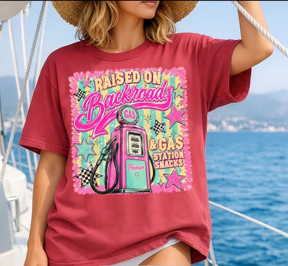 "RAISED ON BACKROADS" T-SHIRT