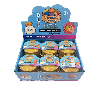 RAINBOW MYSTERY BUN SQUISHY- ONE SET