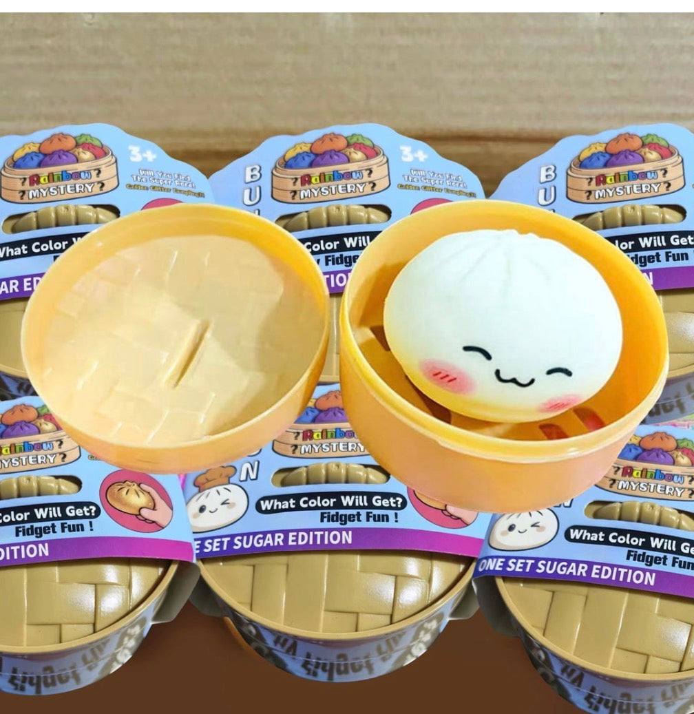 RAINBOW MYSTERY BUN SQUISHY- ONE SET