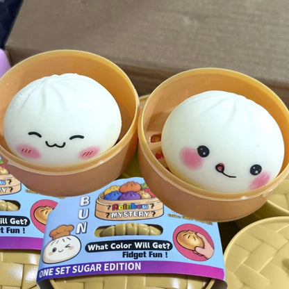 RAINBOW MYSTERY BUN SQUISHY- ONE SET
