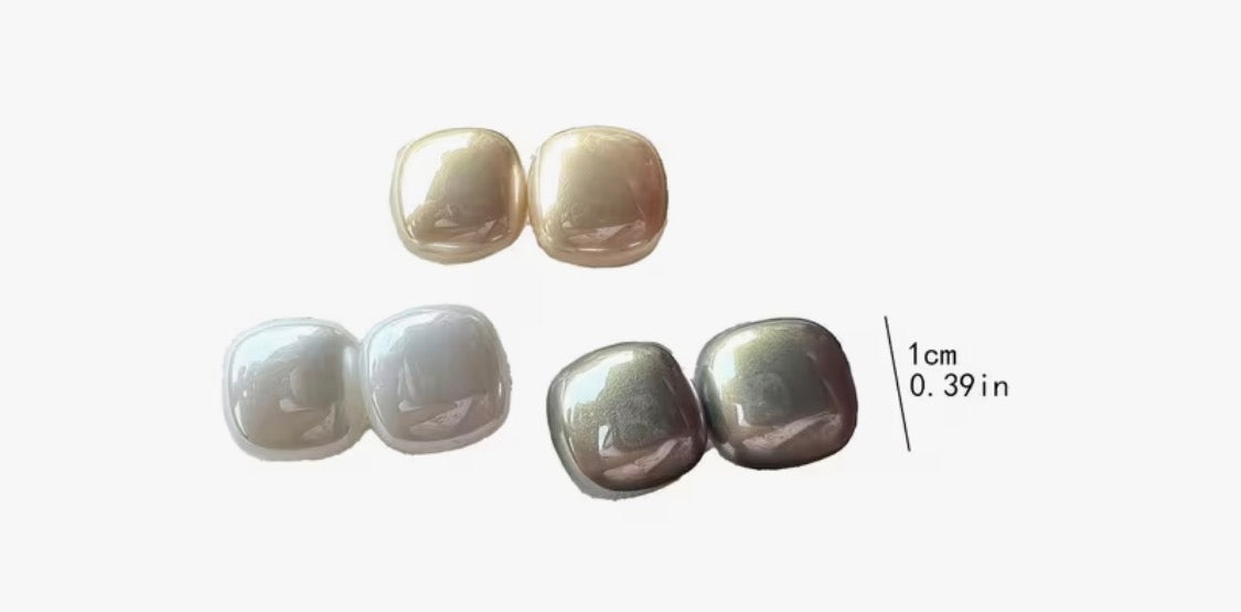 CUTE STUD EARRINGS- 3 PAIRS