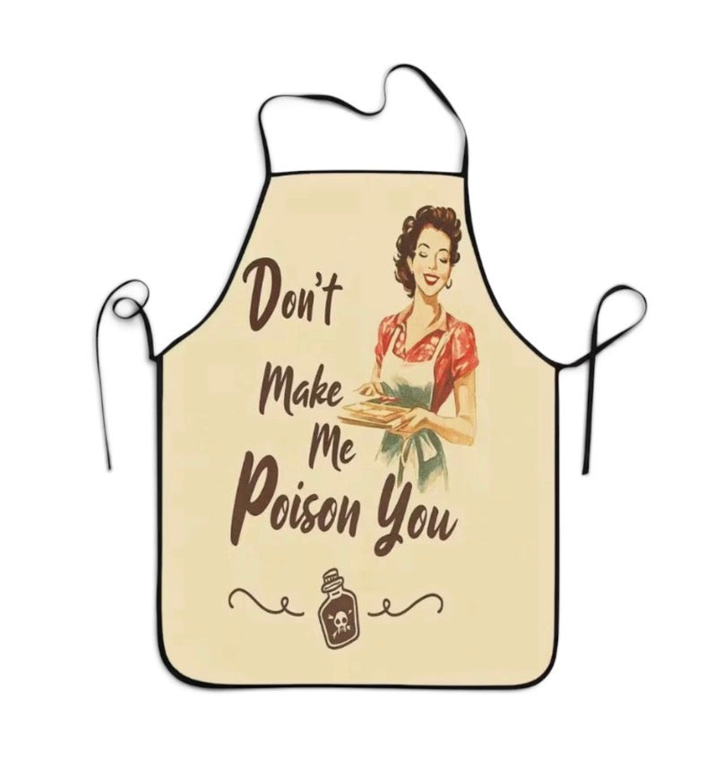 Fun Poison Warning Apron