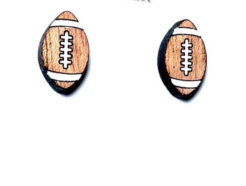 FOOTBALL STUD EARRINGS