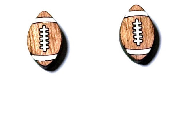 FOOTBALL STUD EARRINGS