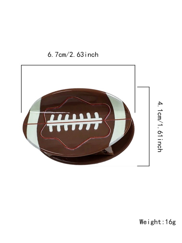 FOOTBALL HAIR CLIP
