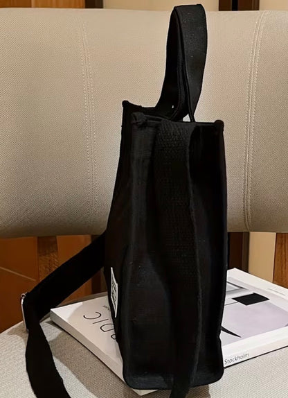 Black Canvas Handbags