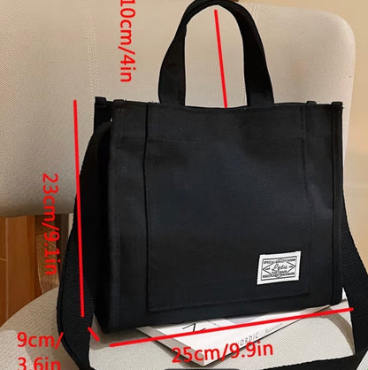 Black Canvas Handbags