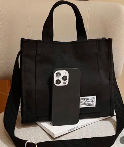 Black Canvas Handbags