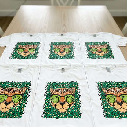 ADORABLE GREEN LEOPARD T-SHIRT