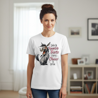 Funny Adorable T-Shirt "Giddy Up Sparkle Farts There's Chaos To Spread."