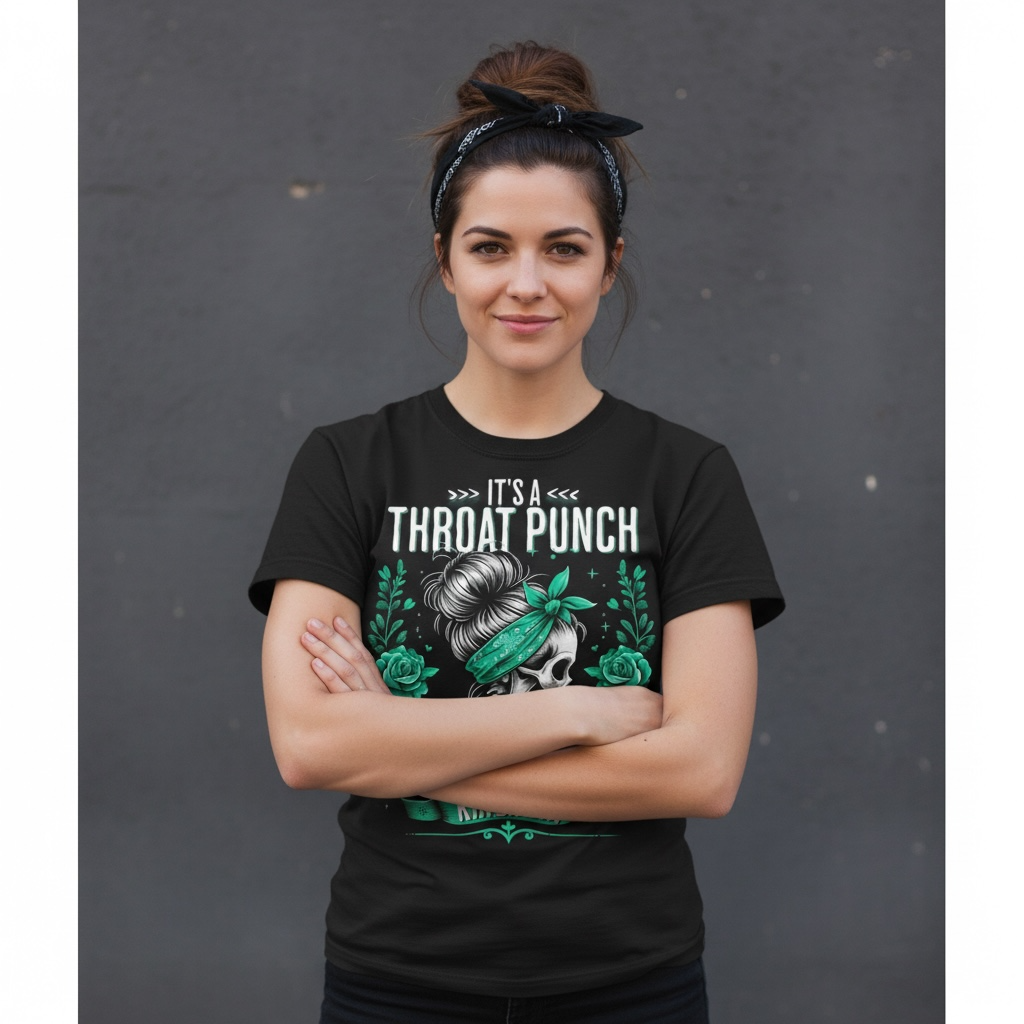 SARCASTIC "IT'S A THROAT PUNCH KINDA DAY" T-SHIRT