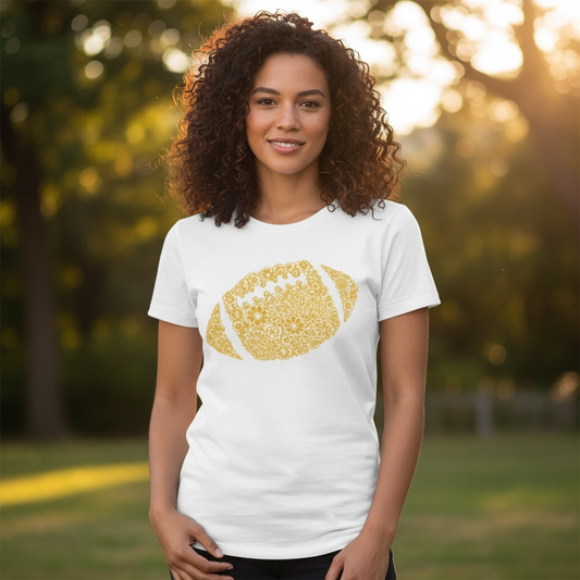 FLORAL FOOTBALL T-SHIRT