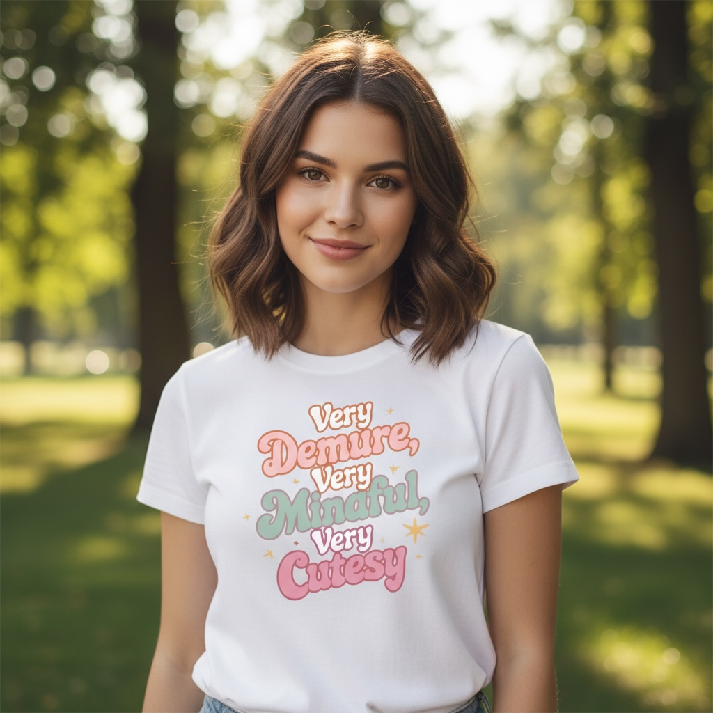 VERY DEMURE, VERY MIDFUL, VERY CUTESY T-SHIRT