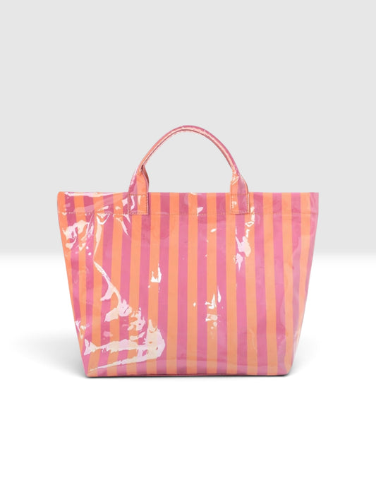 VERTICAL STRIPED TOTE BAG