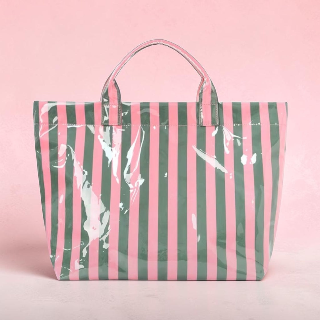 VERTICAL STRIPED TOTE BAG