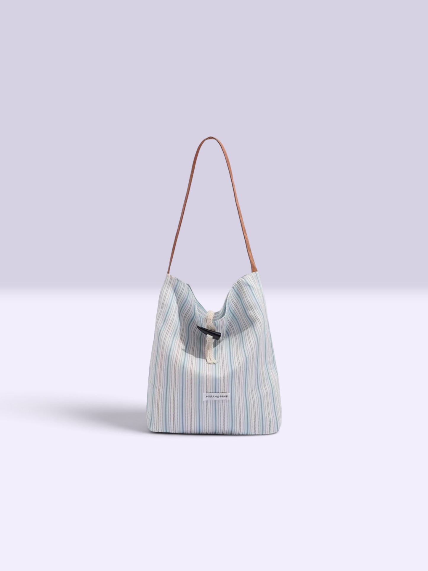 ADORABLE VERTICAL STRIPED TOTE BAG