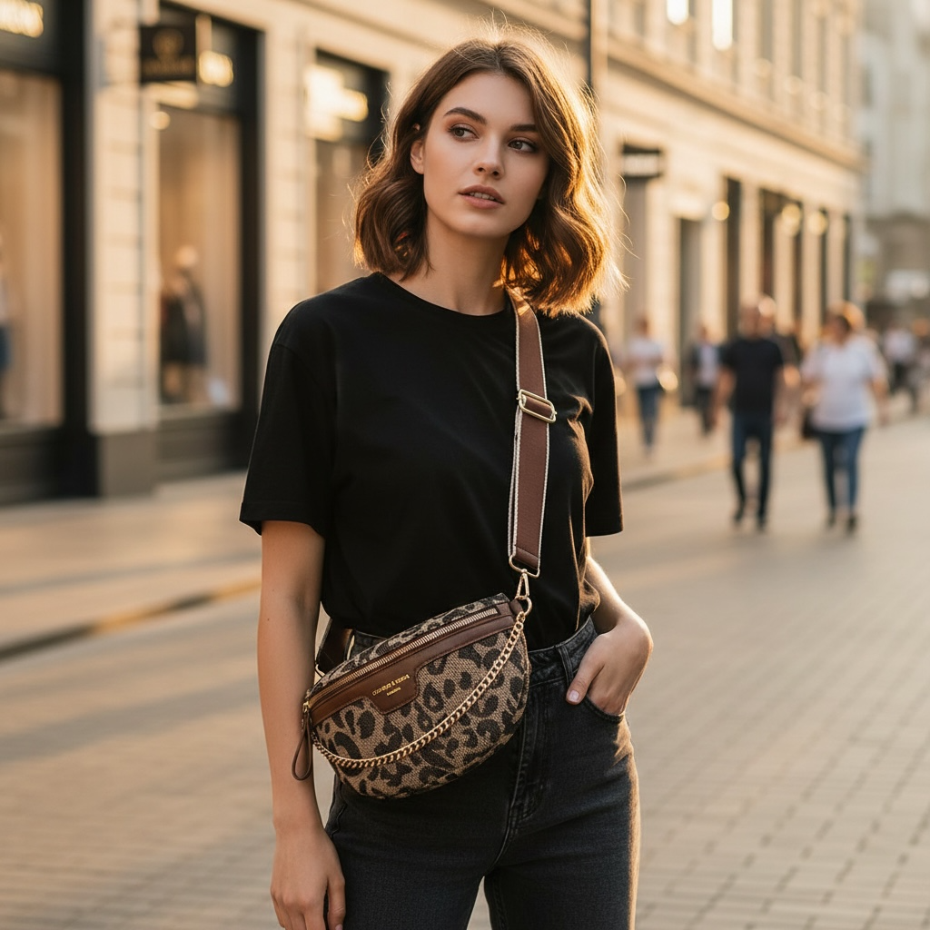 LEOPARD PRINT CROSSBODY BAG