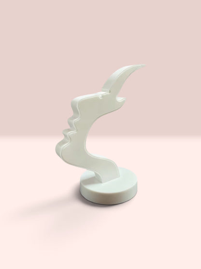 WHITE SIDE FACED GLASSES HOLDER