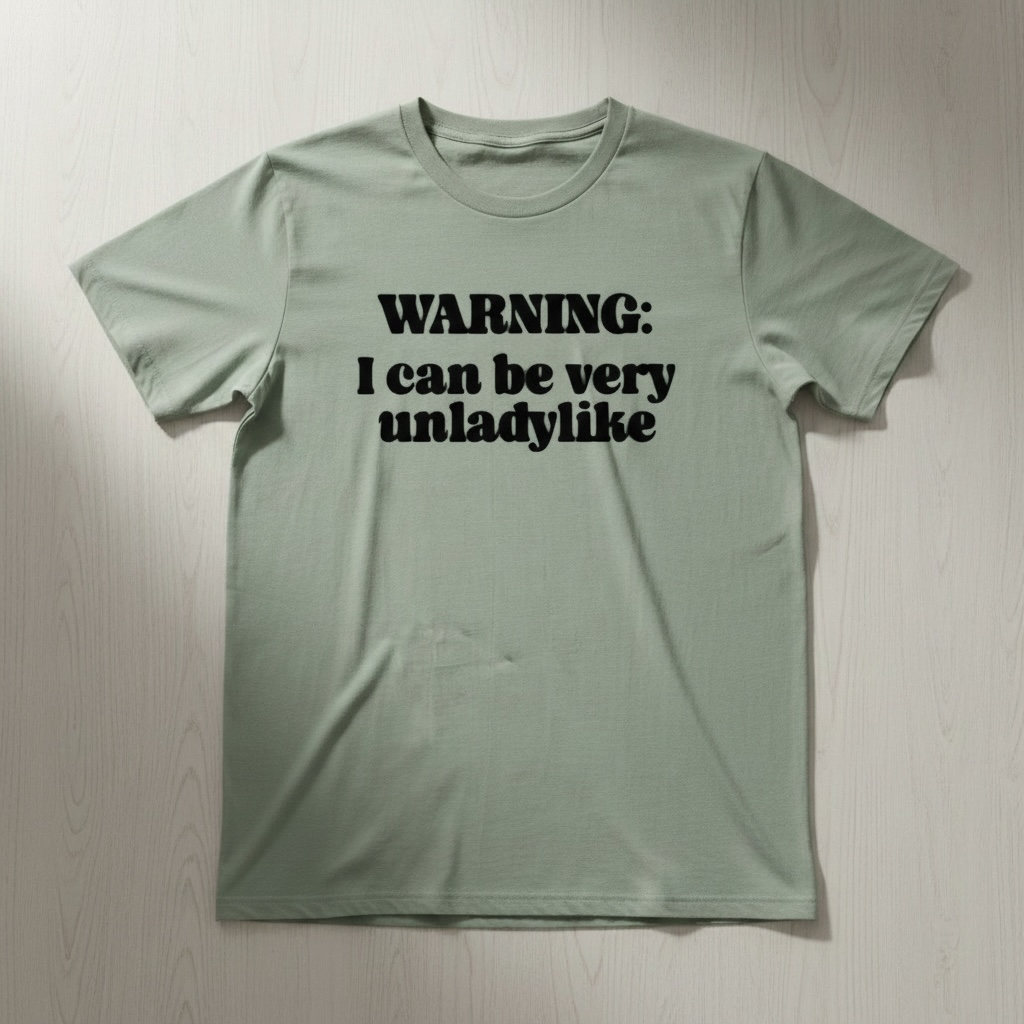 "WARNING I CAN BE VERY UNLADYLIKE" T-SHIRT