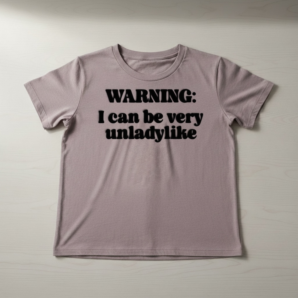 "WARNING I CAN BE VERY UNLADYLIKE" T-SHIRT