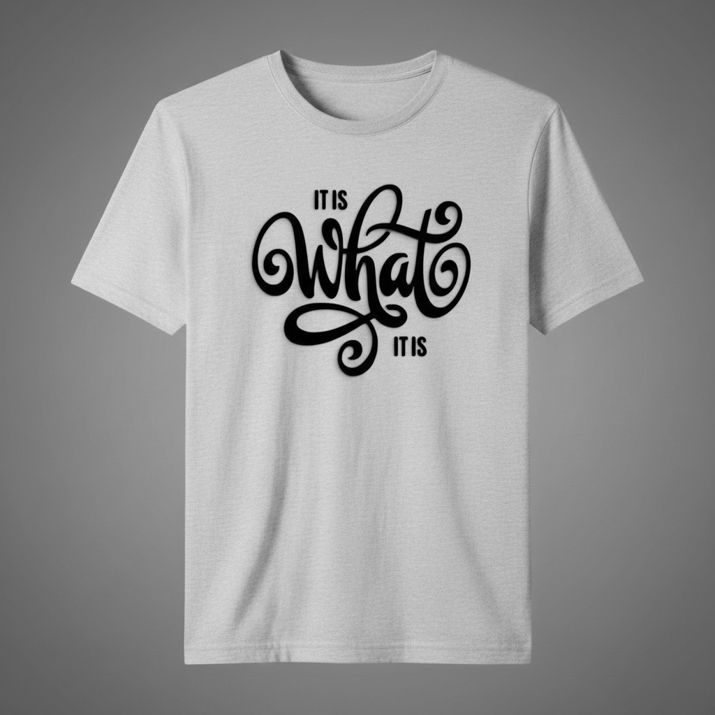 "IT IS WHAT IT IS" T-SHIRT