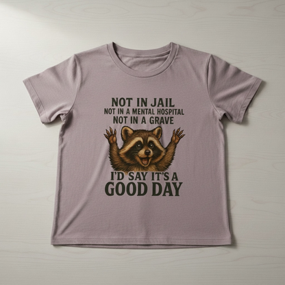Funny "Not In Jail " T-Shirt, a perfect blend of humor and comfort!