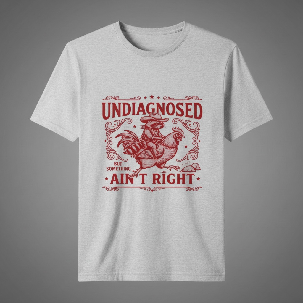 "UNDIAGNOSED BUT SOMETHING AIN'T RIGHT" T-SHIRT