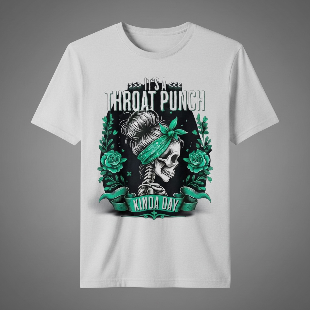 SARCASTIC "IT'S A THROAT PUNCH KINDA DAY" T-SHIRT