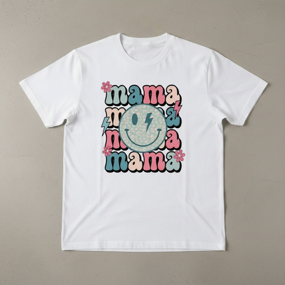 SMILEY FACE MAMA T-SHIRT