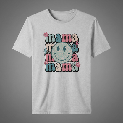SMILEY FACE MAMA T-SHIRT