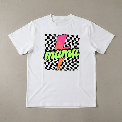 CHECKERED MAMA T-SHIRT