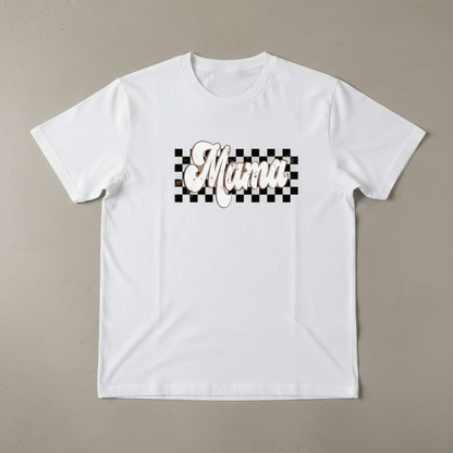 CHECKERED MAMA T-SHIRT